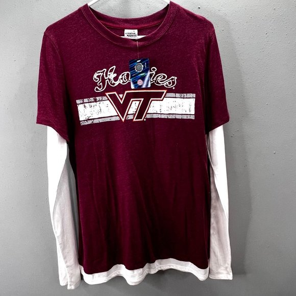 Virginia Tech Hokies T Shirt size XL Long Sleeve Graphic Creative Apparel NWT - Picture 1 of 8